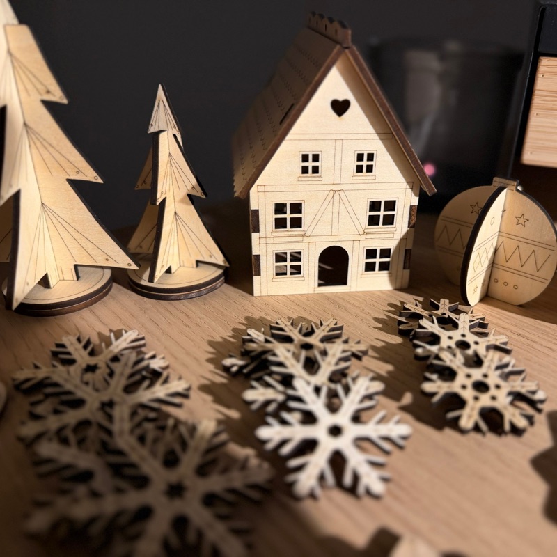 Kits pour événements — Décorations de Noël gravées et découpées au laser